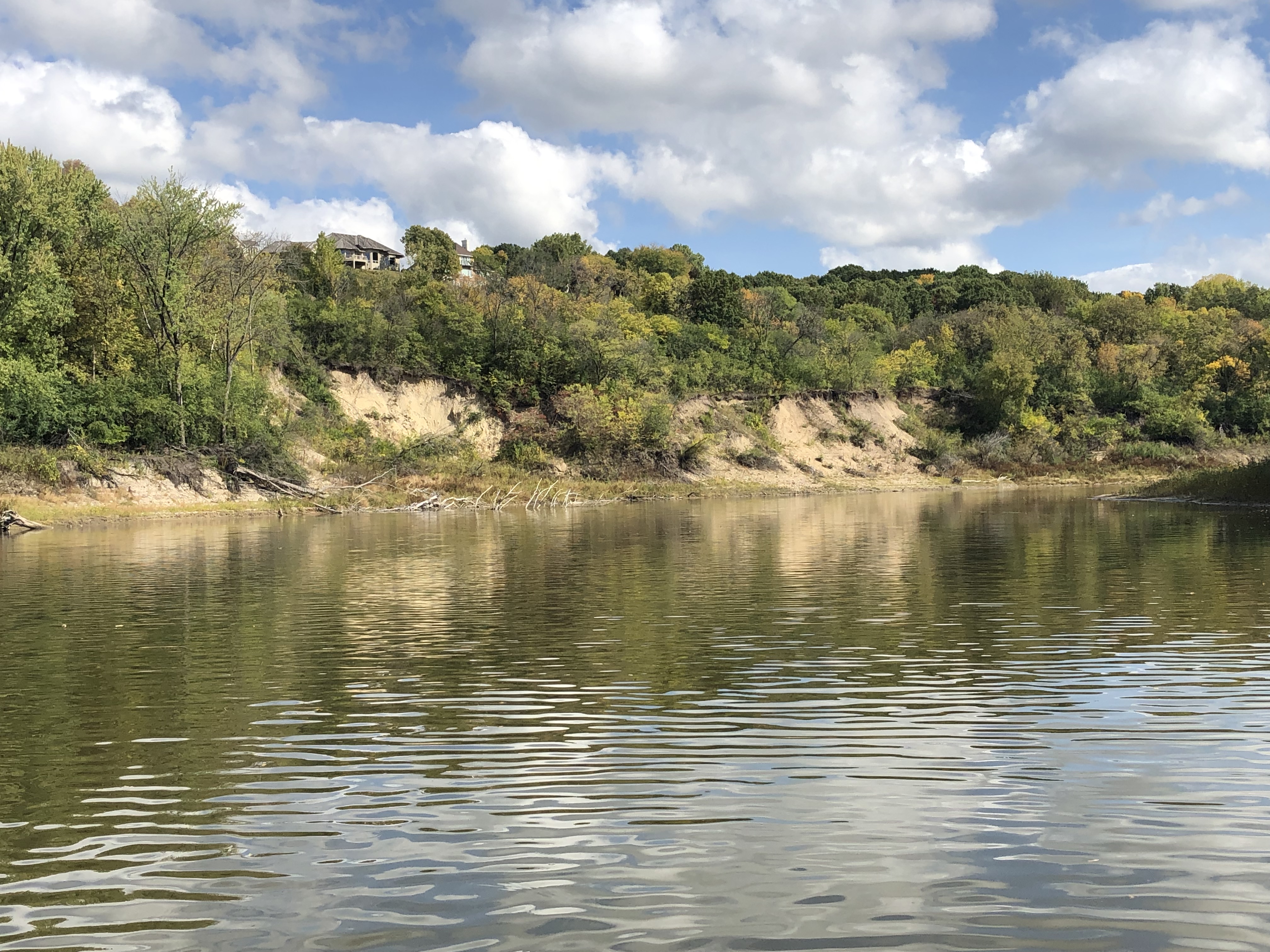 Minnesota River showing steep slopes